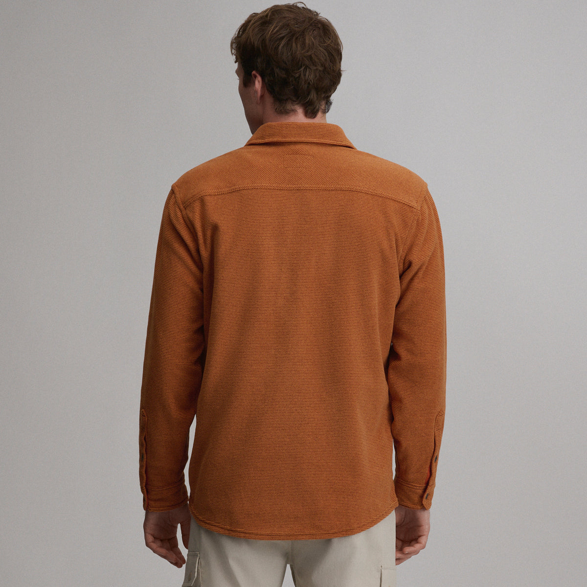 LS Chutes Microfleece Shirt - Stripe-Picante-18