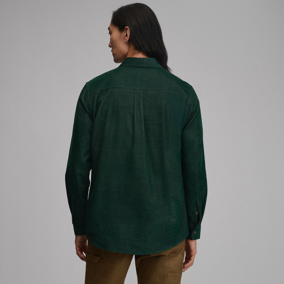 LS Fine Wale Corduroy - Solid-Dark Mint-6