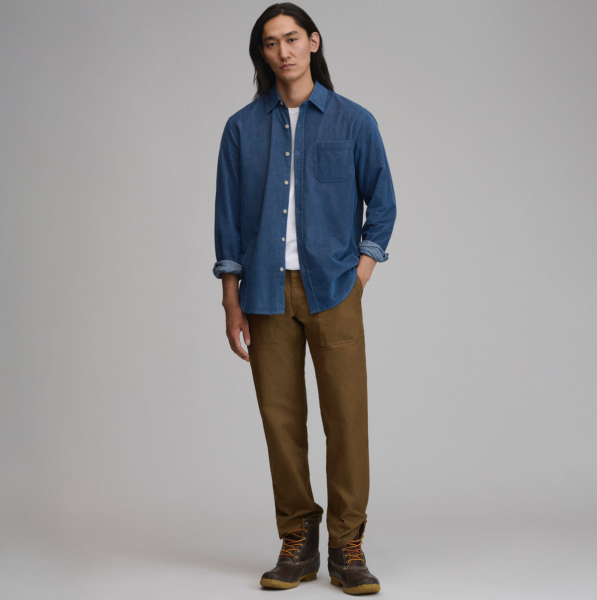 LS Fine Wale Corduroy - Solid-Indigo-12