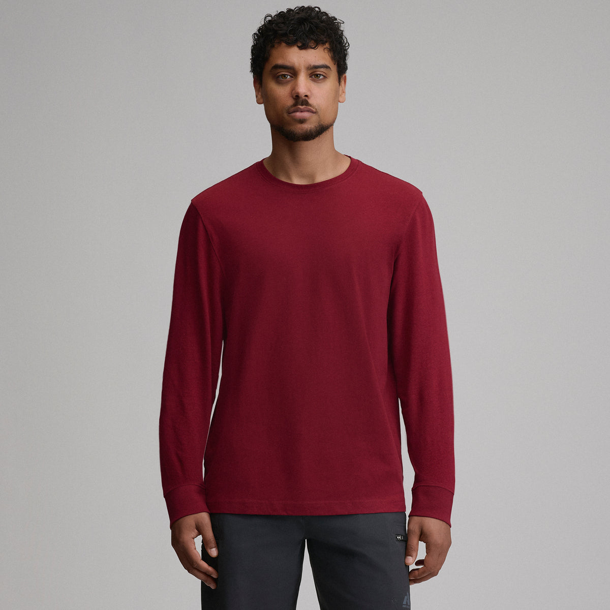 Men's Legend Wash 100% Cotton Long-Sleeve Classic T-Shirt-Blossom-13