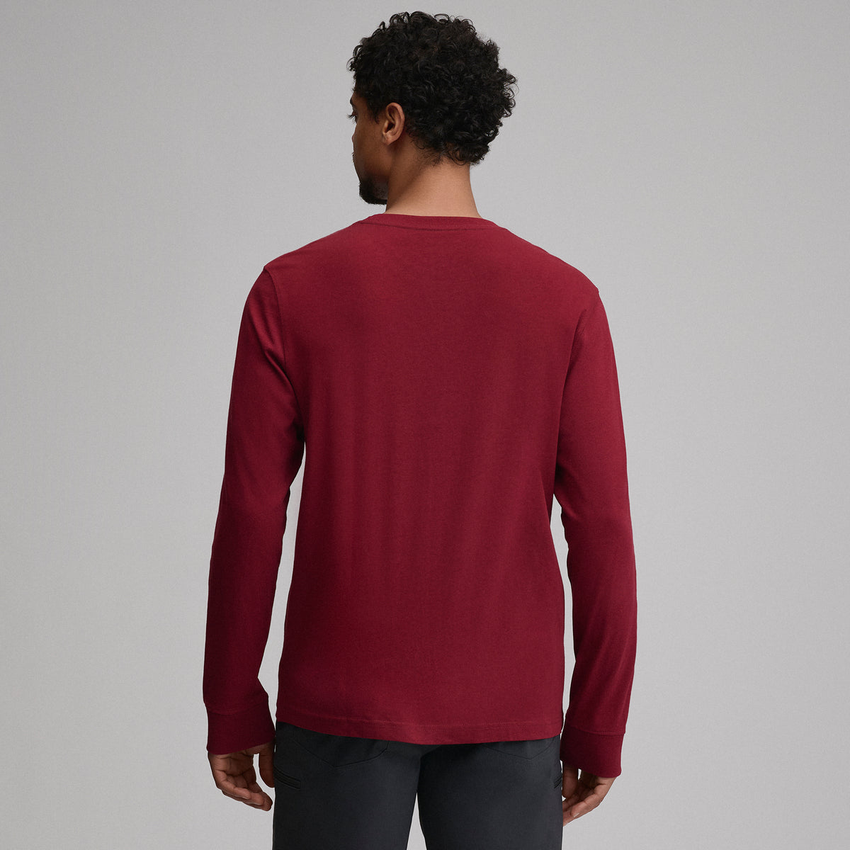 Men's Legend Wash 100% Cotton Long-Sleeve Classic T-Shirt-Blossom-14