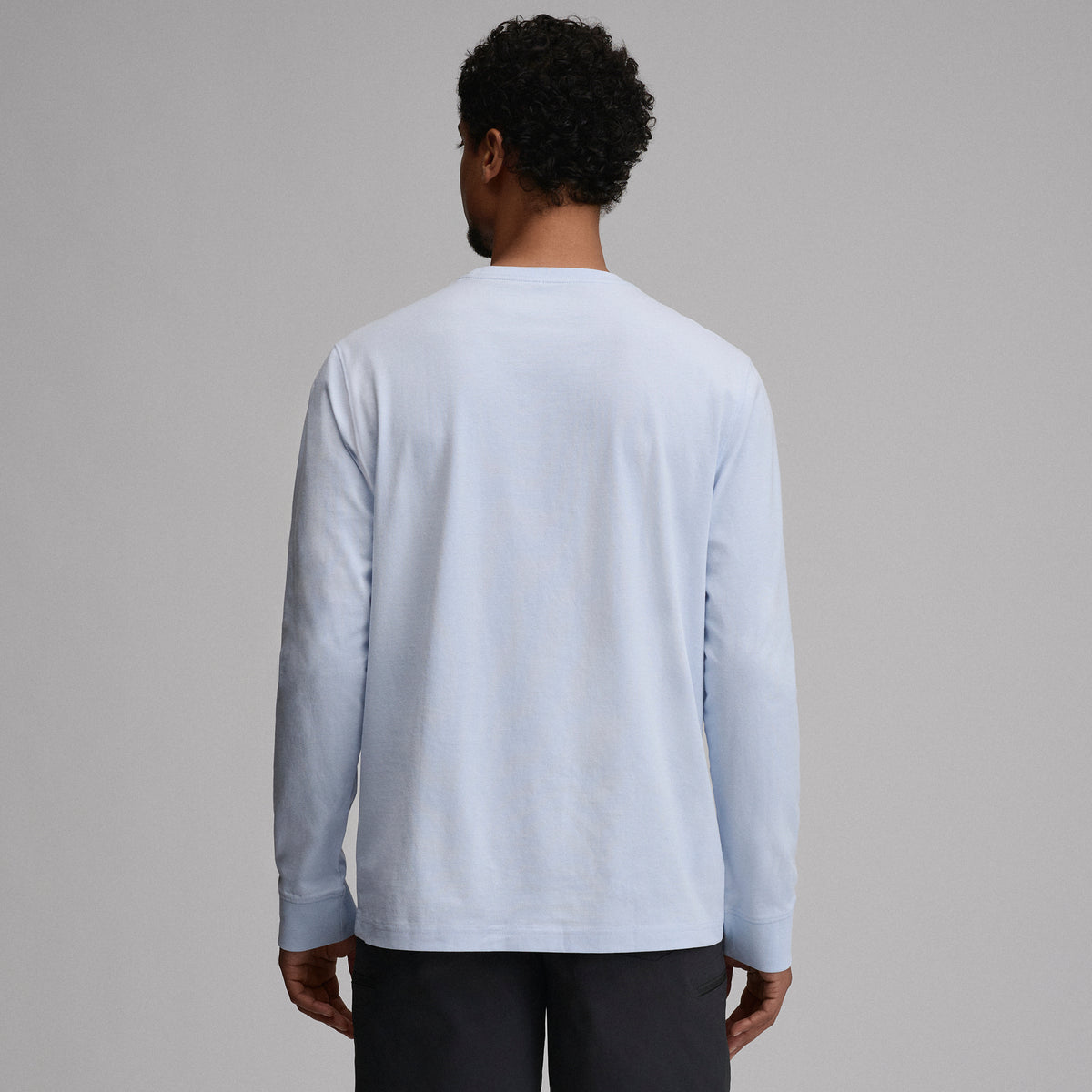 Men's Legend Wash 100% Cotton Long-Sleeve Classic T-Shirt-Ice-22