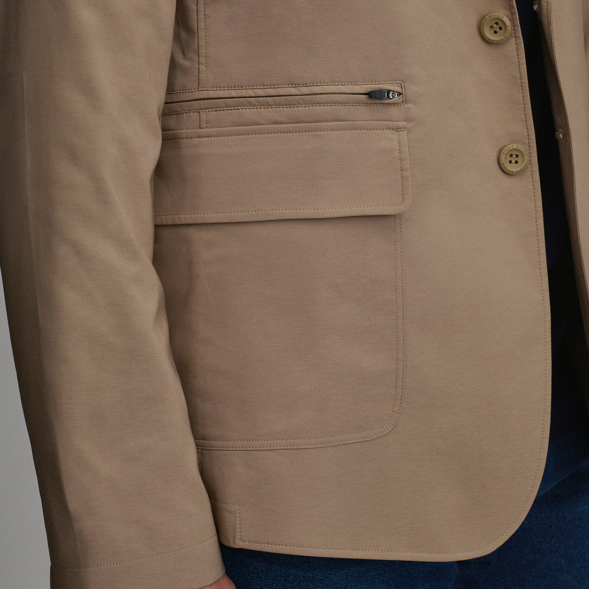 Men's Ultimate Voyager Travel Blazer-Dk Khaki-20