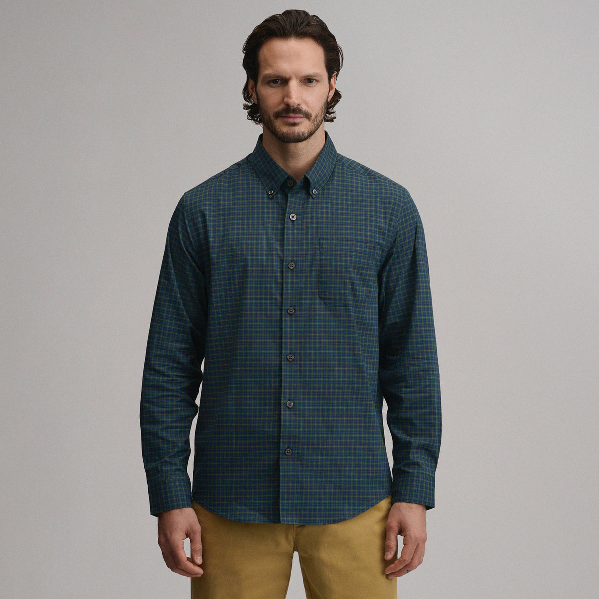 LS Voyager Dress Shirt 2.0-Blackwatch-1