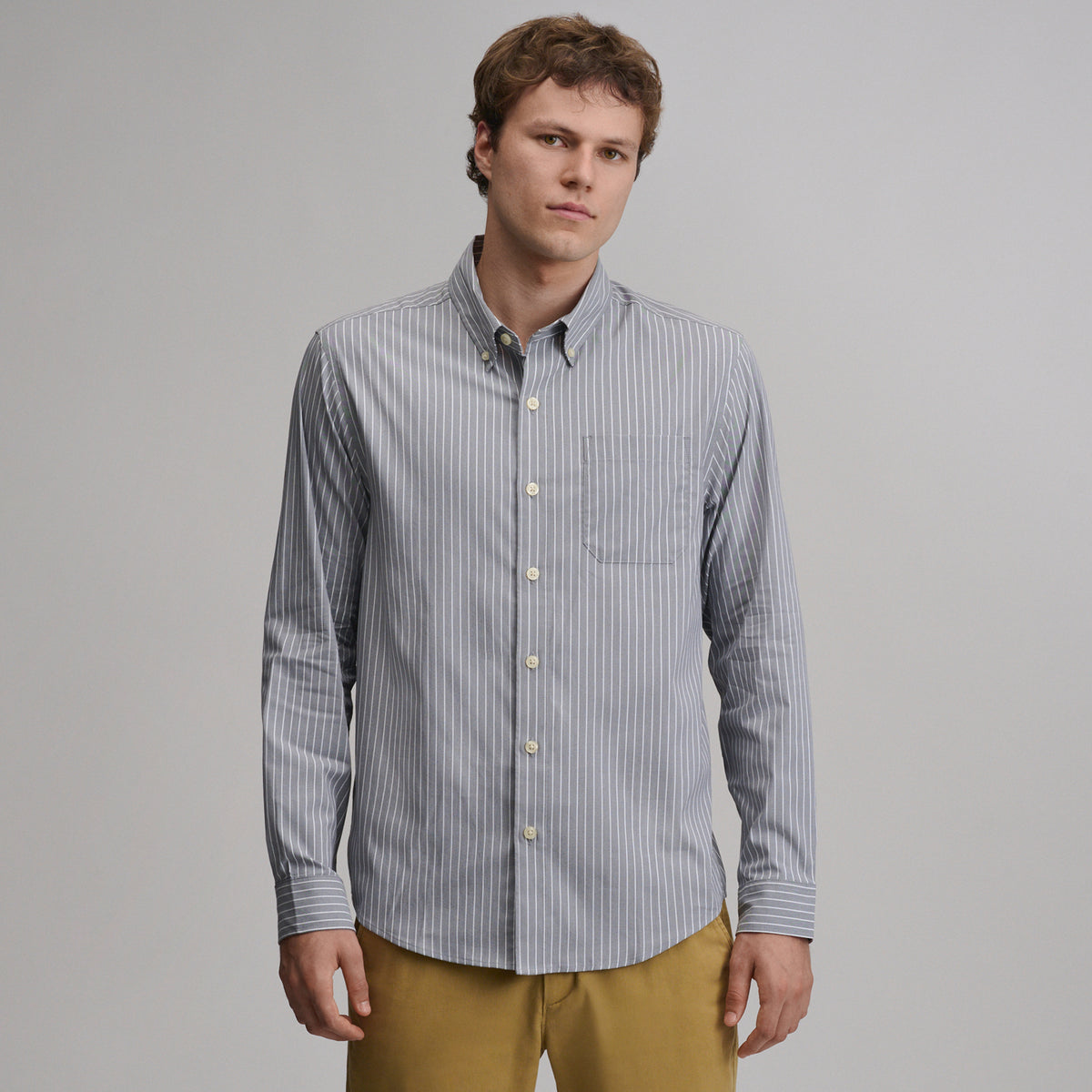 LS Voyager Dress Shirt 2.0-Gray-33