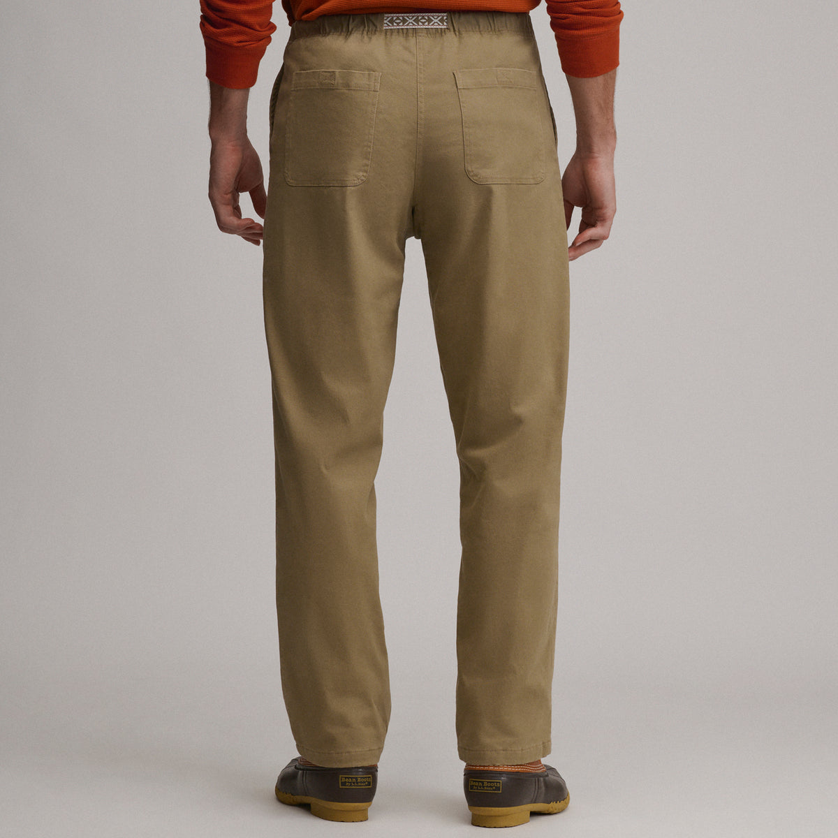 LW Po Flannel Lined Pant-Dark Khaki-2