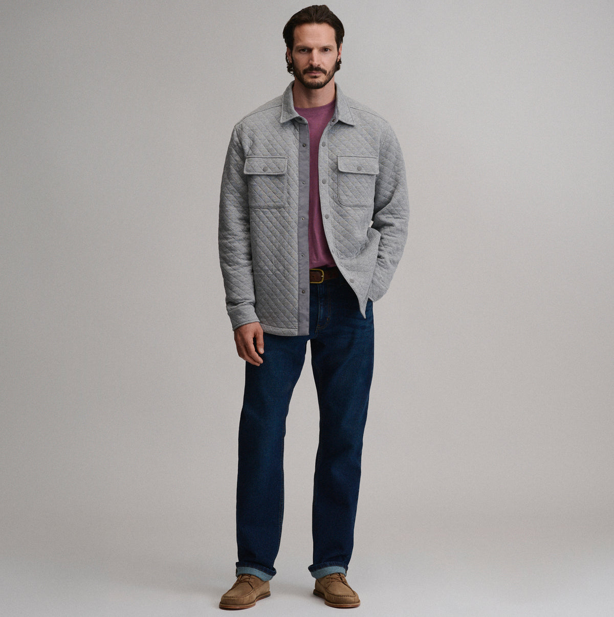 Quilted Shirt Jacket-Htrgry-10