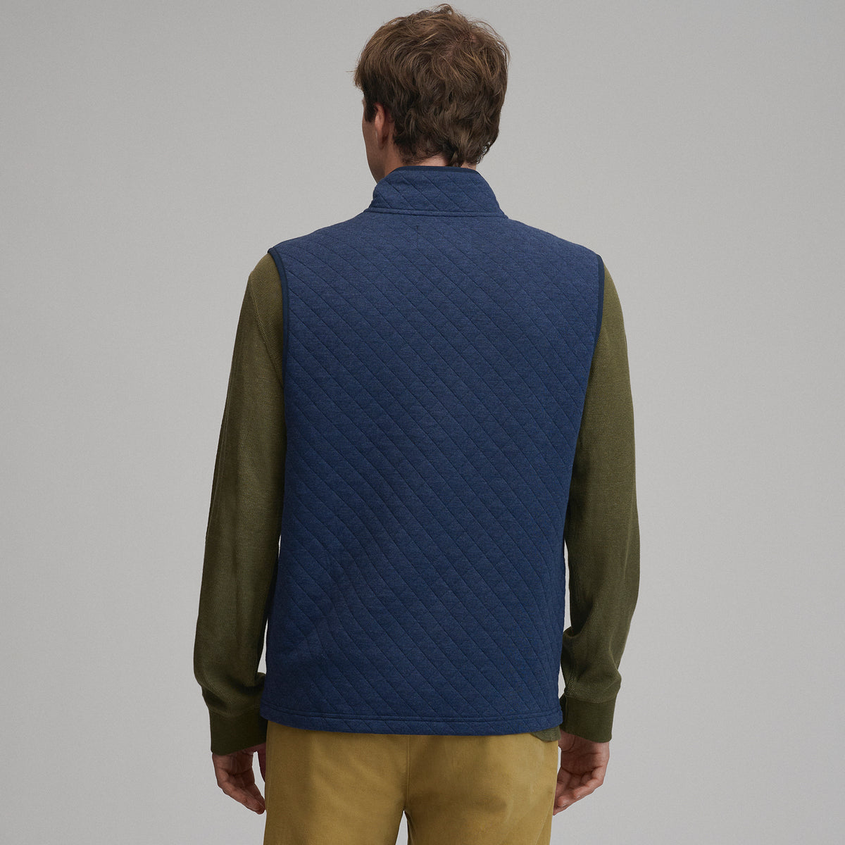 Quilted Vest-Navy/Heather-7