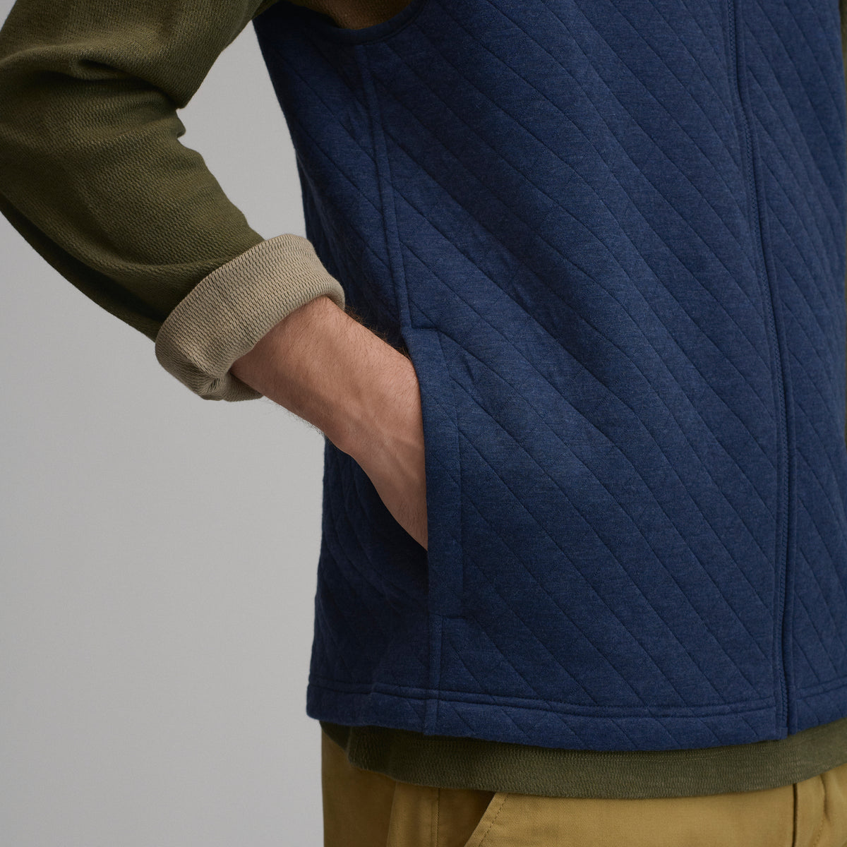 Quilted Vest-Navy/Heather-9