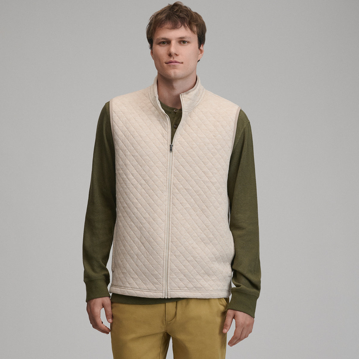 Quilted Vest-Heather Oatmeal-11