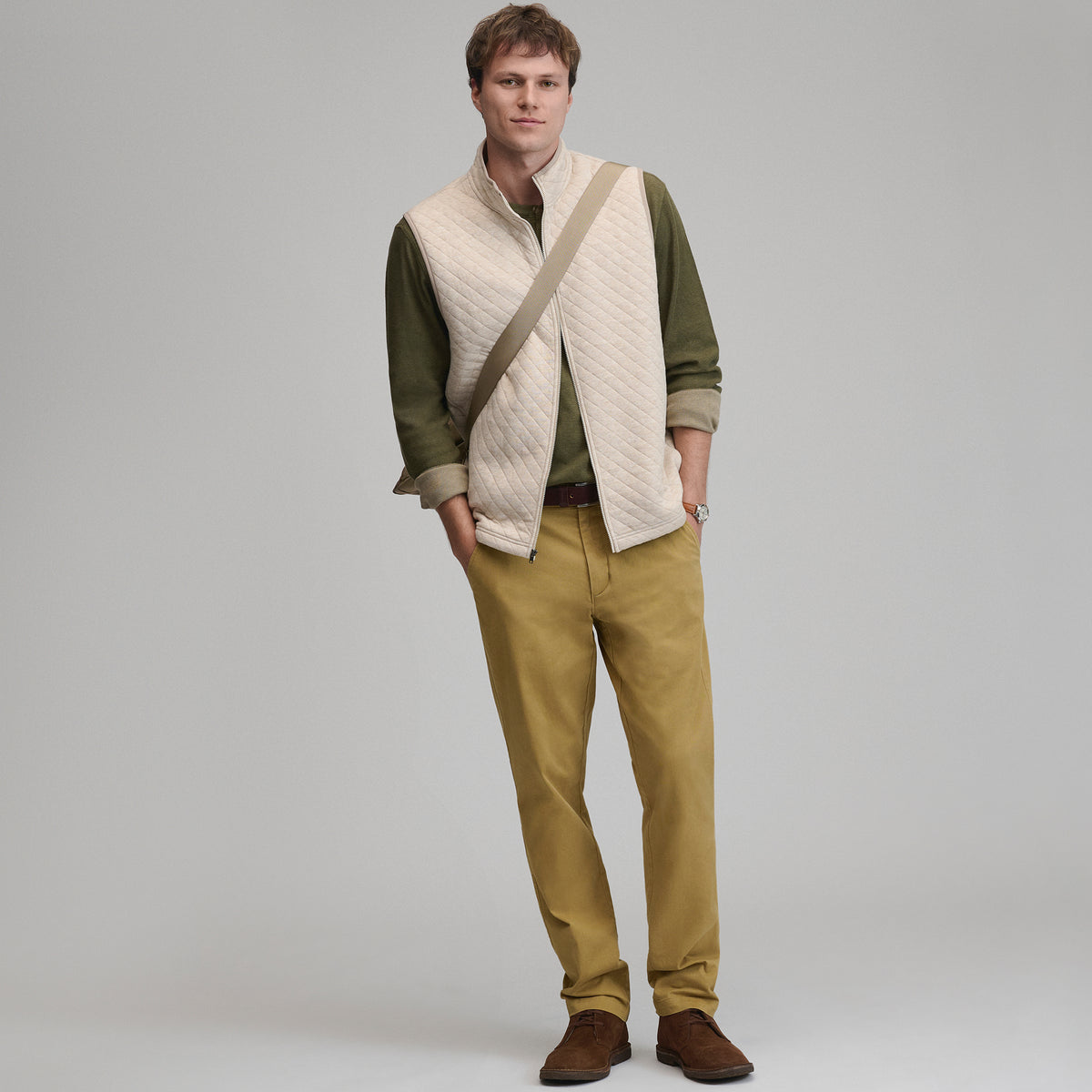Quilted Vest-Heather Oatmeal-15