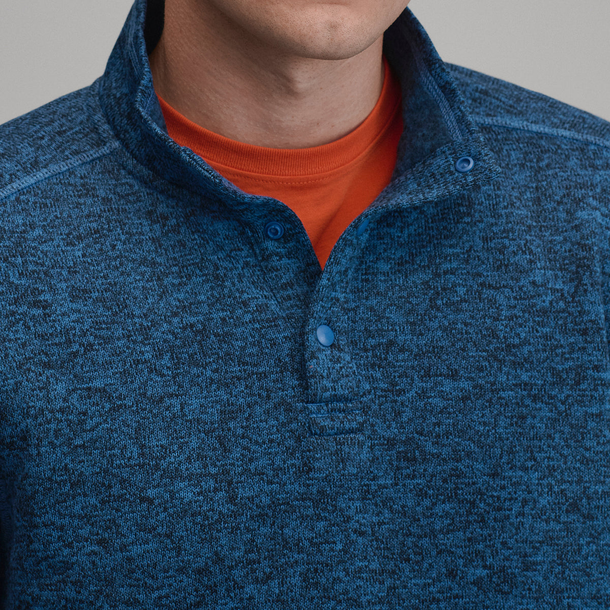 Radiator Fleece Snap Mock 2.0-Dk Chambray-3