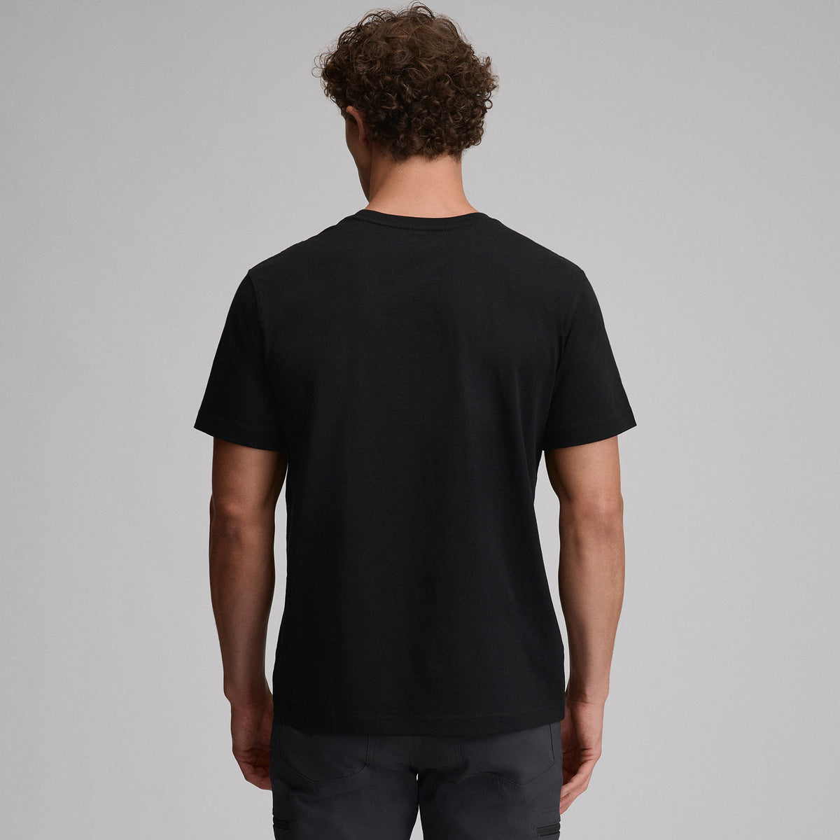 Men's Legend Wash 100% Cotton Short-Sleeve Classic T-Shirt-Black-10