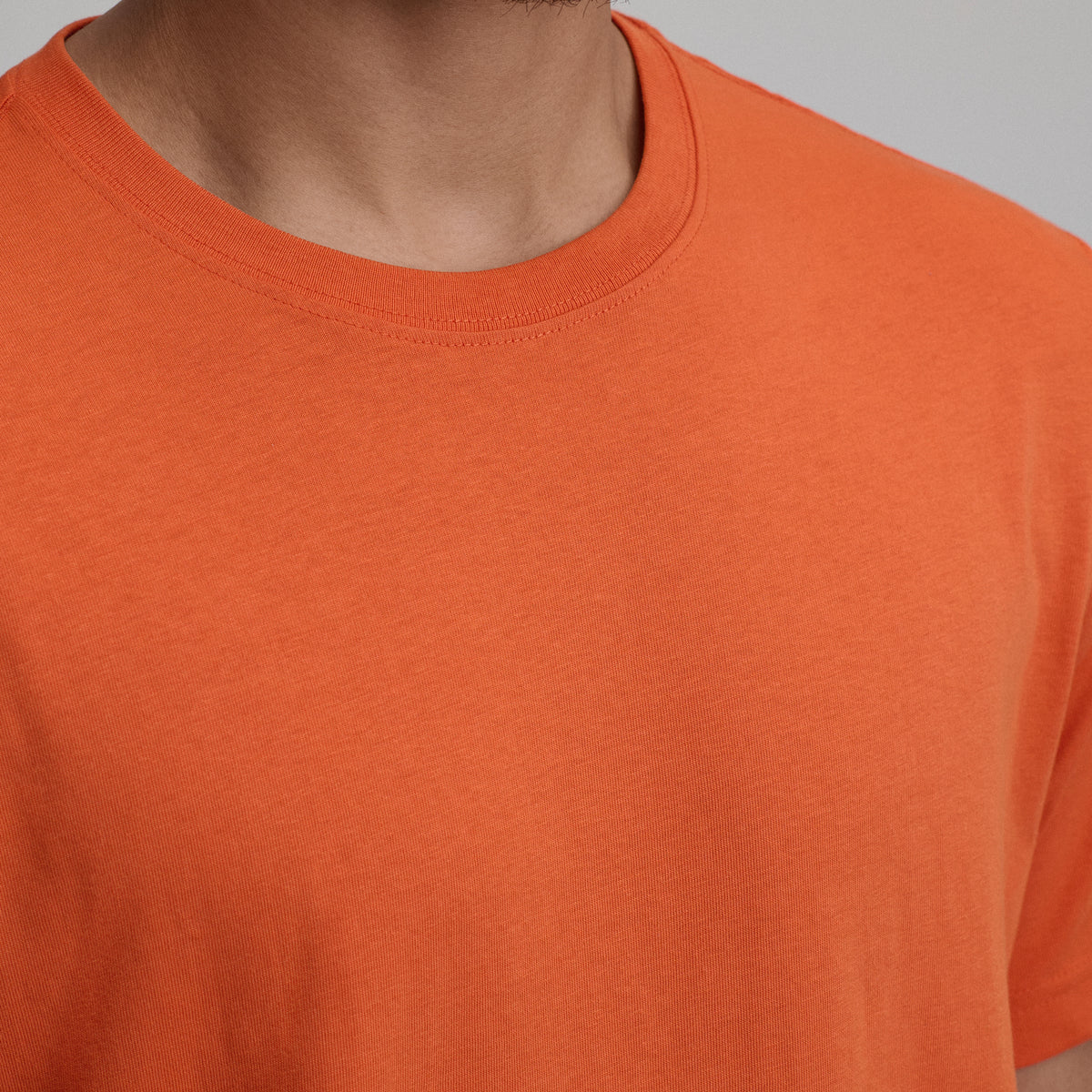 Men's Legend Wash 100% Cotton Short-Sleeve Classic T-Shirt-Carrot-19