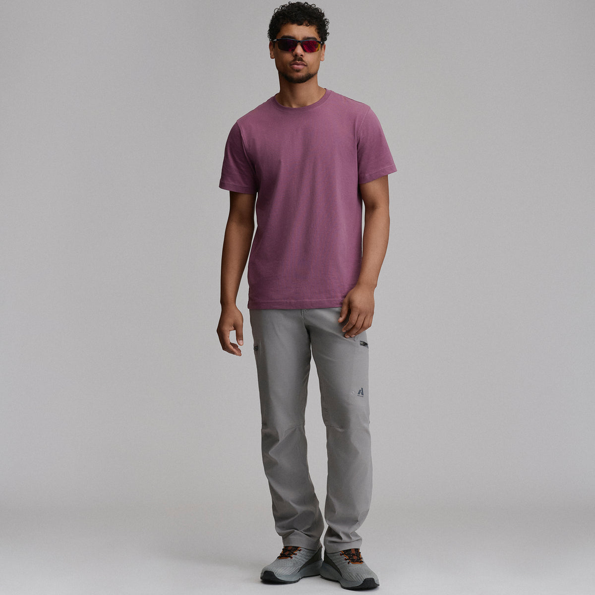 Men's Legend Wash 100% Cotton Short-Sleeve Classic T-Shirt-Deep Wisteria-24