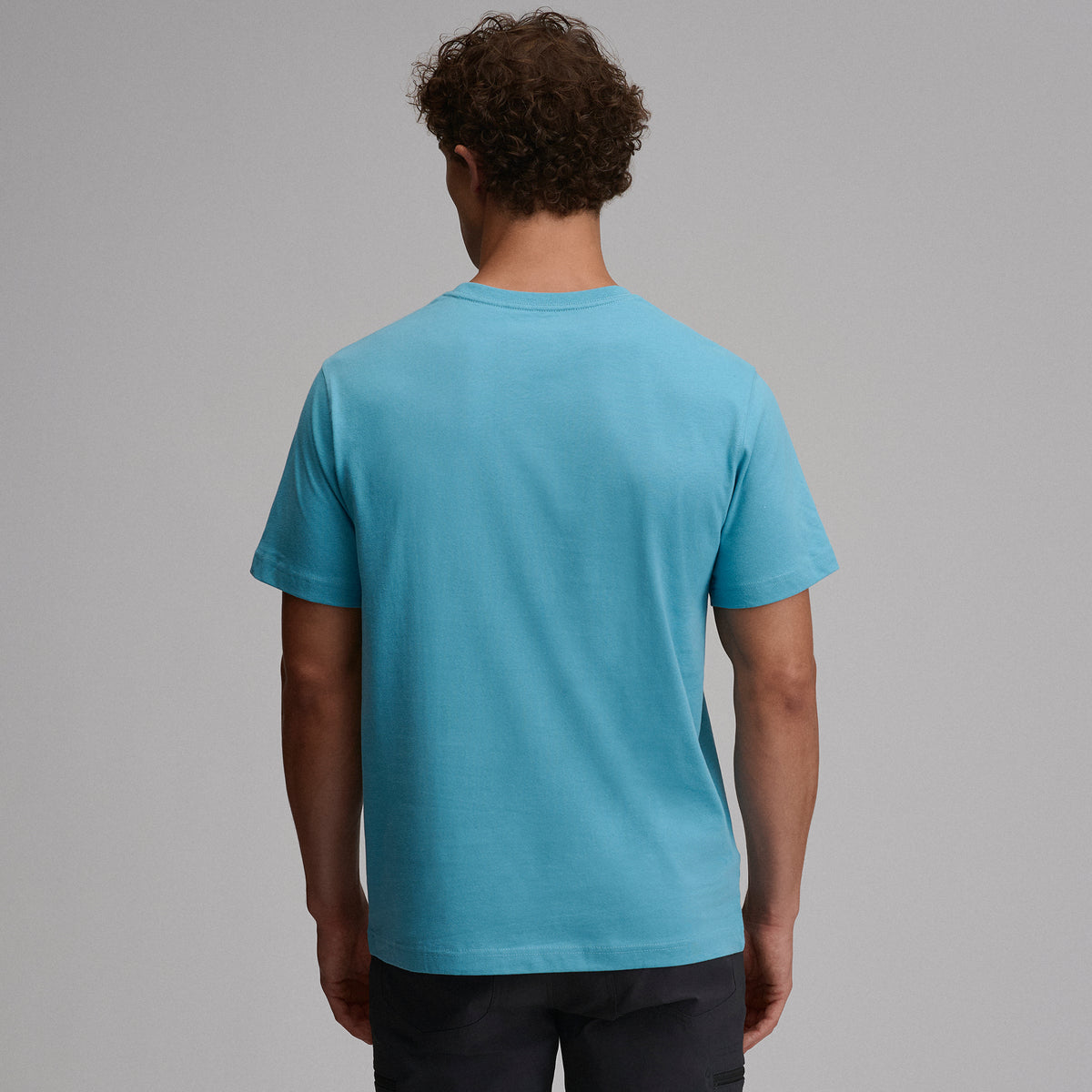 Men's Legend Wash 100% Cotton Short-Sleeve Classic T-Shirt-Sea Spray-26