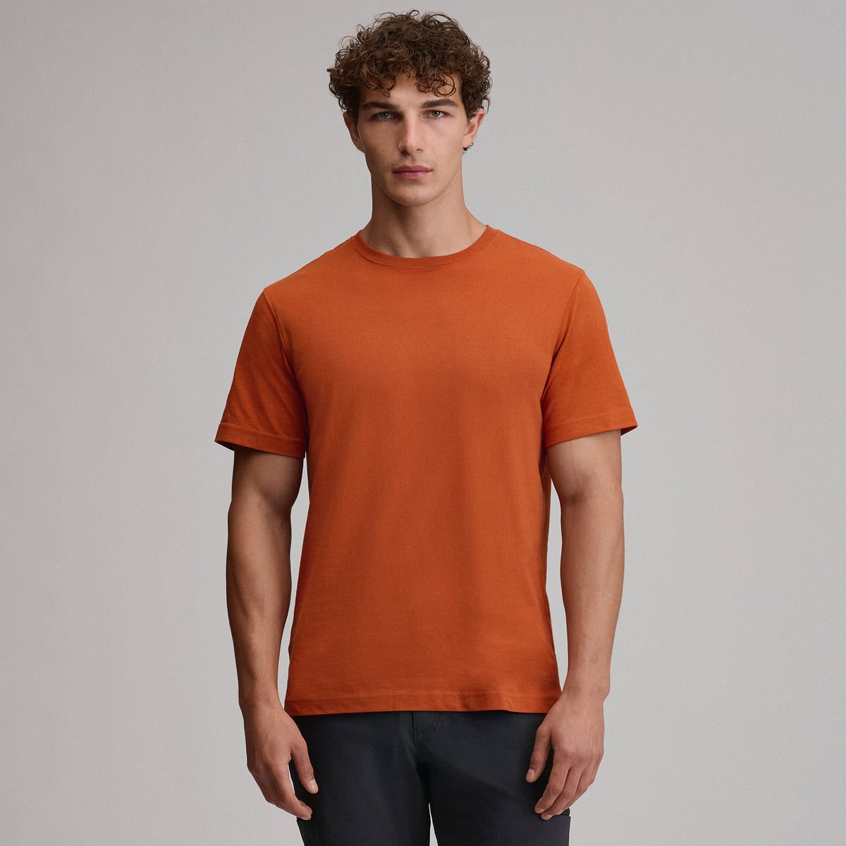 Men's Legend Wash 100% Cotton Short-Sleeve Classic T-Shirt-Picante-41