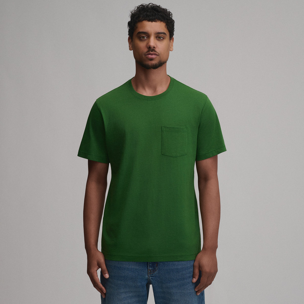Men's Legend Wash 100% Cotton Short-Sleeve Pocket T-Shirt-Asparagus-9