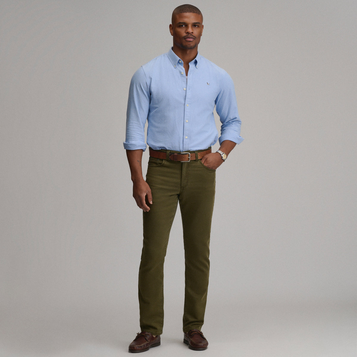 Stretch Terry 5PKT Pant-Deep Olive-10
