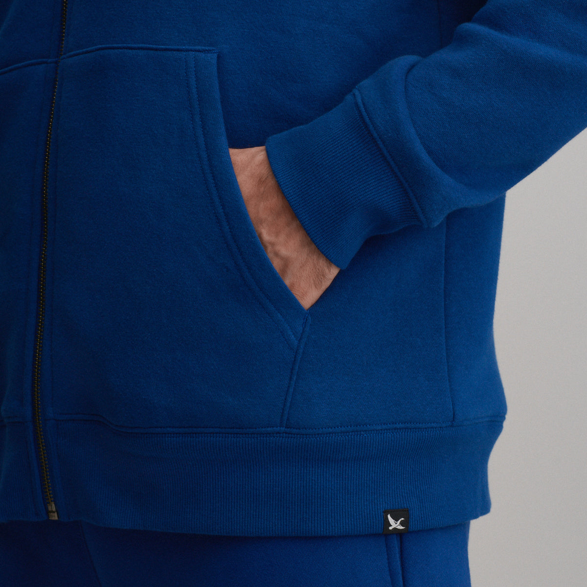 The Vintage Soft Lined FZ Sweatshirt-Royal-11