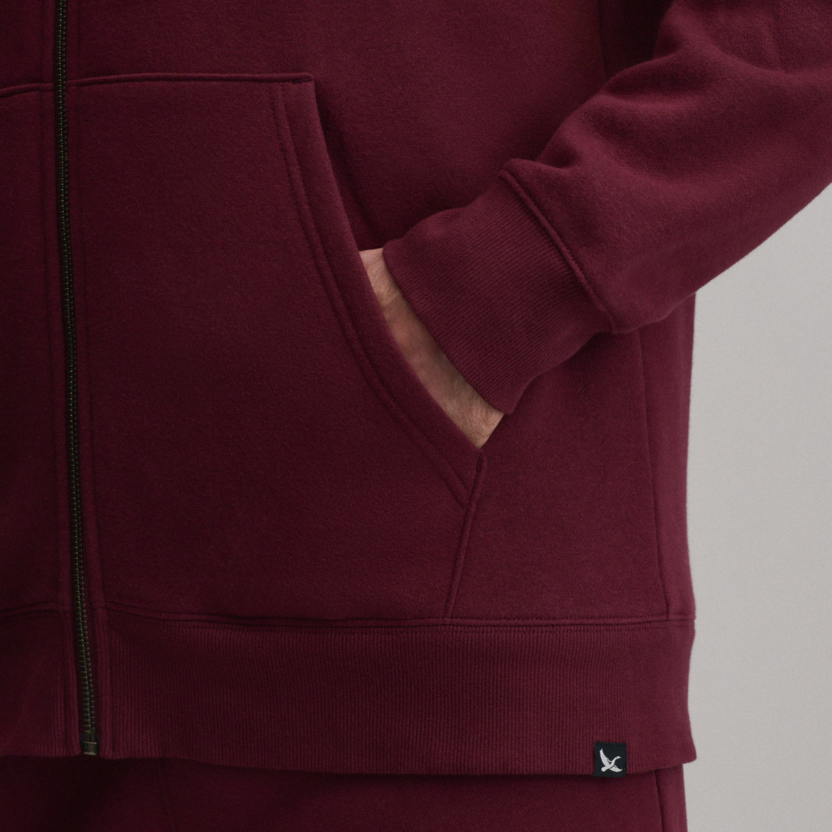 The Vintage Soft Lined FZ Sweatshirt-Dark Violet-23