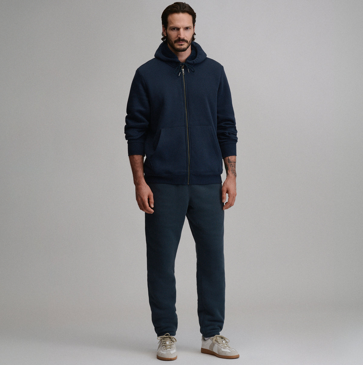 The Vintage Soft Lined FZ Sweatshirt-Storm-36