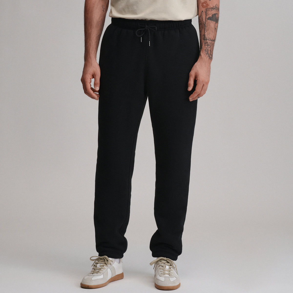 The Vintage Soft Lined Sweatpant-Black-1