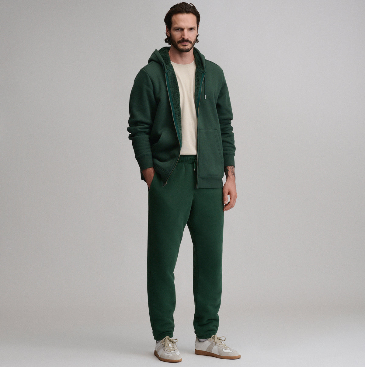 The Vintage Soft Lined Sweatpant-Dark Mint-9