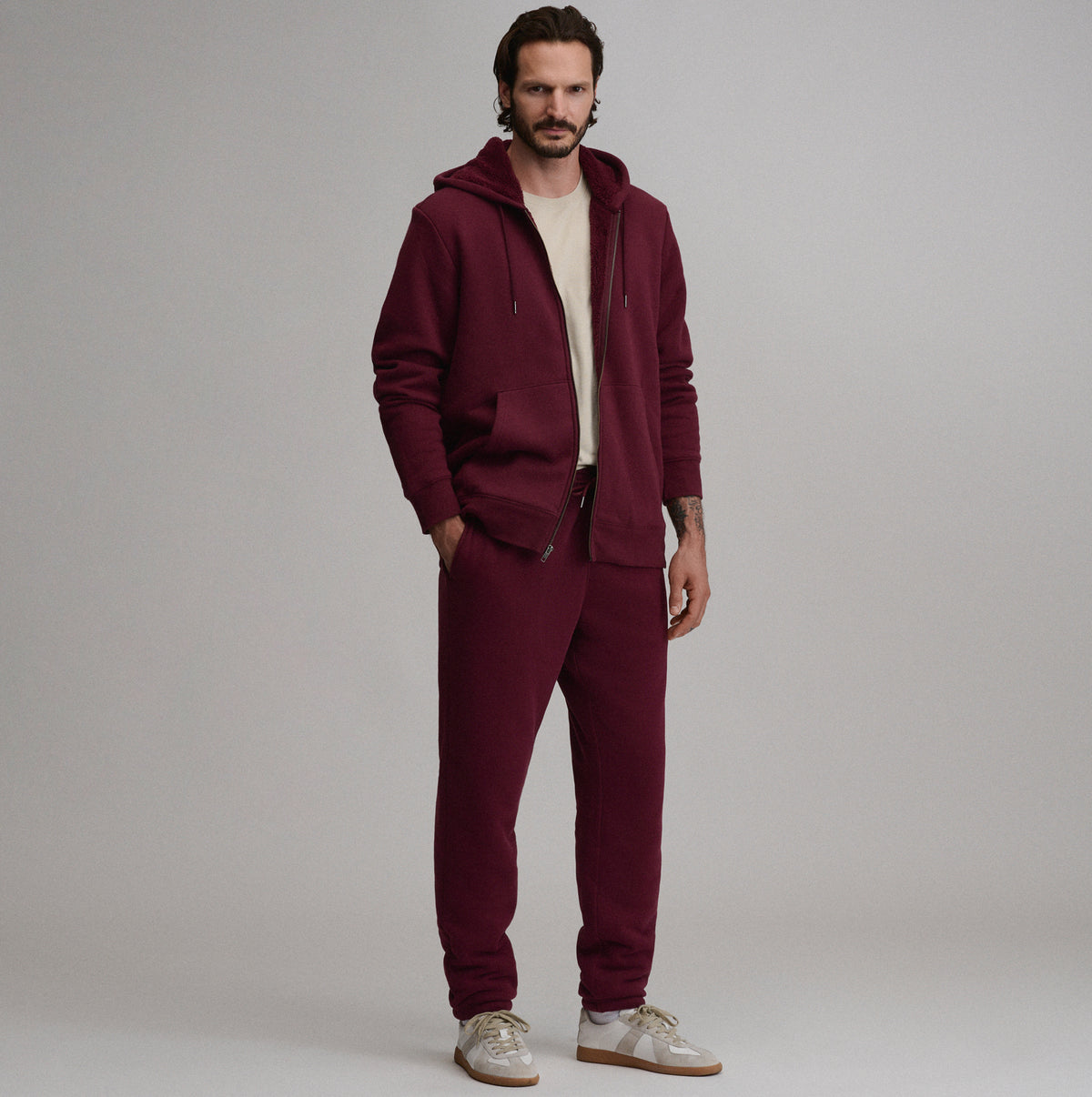 The Vintage Soft Lined Sweatpant-Dark Violet-14