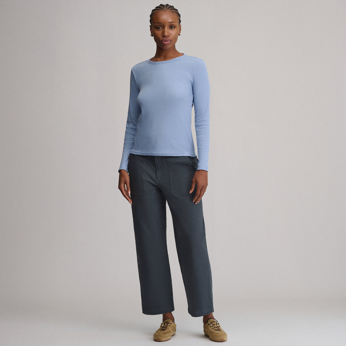 Women's Softline Rib Long-Sleeve Crew-Cascade-12