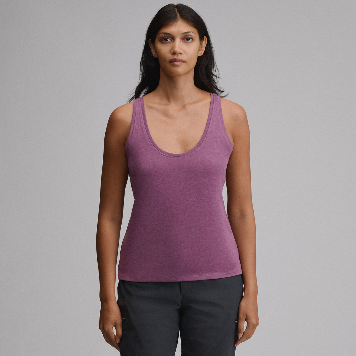 Women's Everyday Scoop-Neck Tank-Deep Wisteria-31