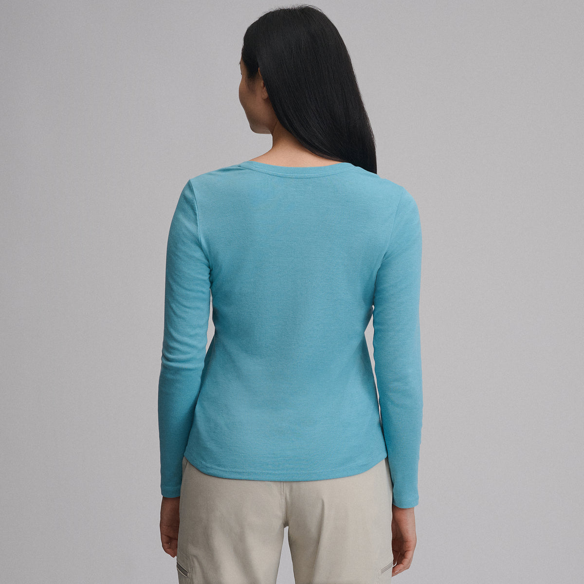 Women's Everyday Long-Sleeve Crewneck T-Shirt-Sea Spray-44