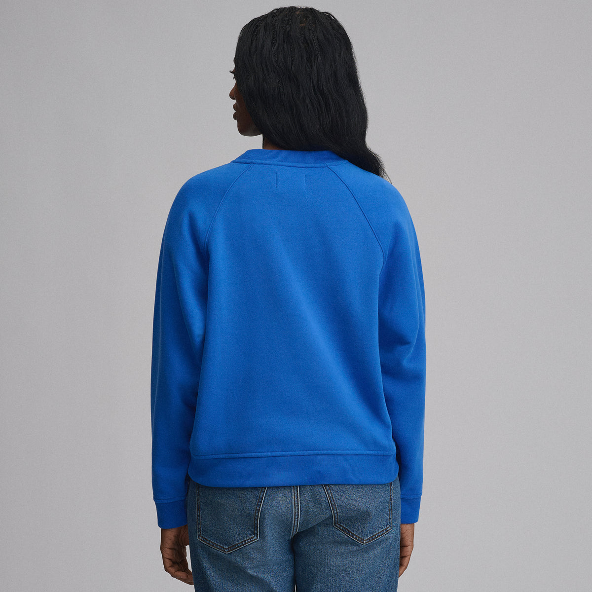 Women's Vintage Soft Crew Sweatshirt-Brilliant Blue-Regular-F1