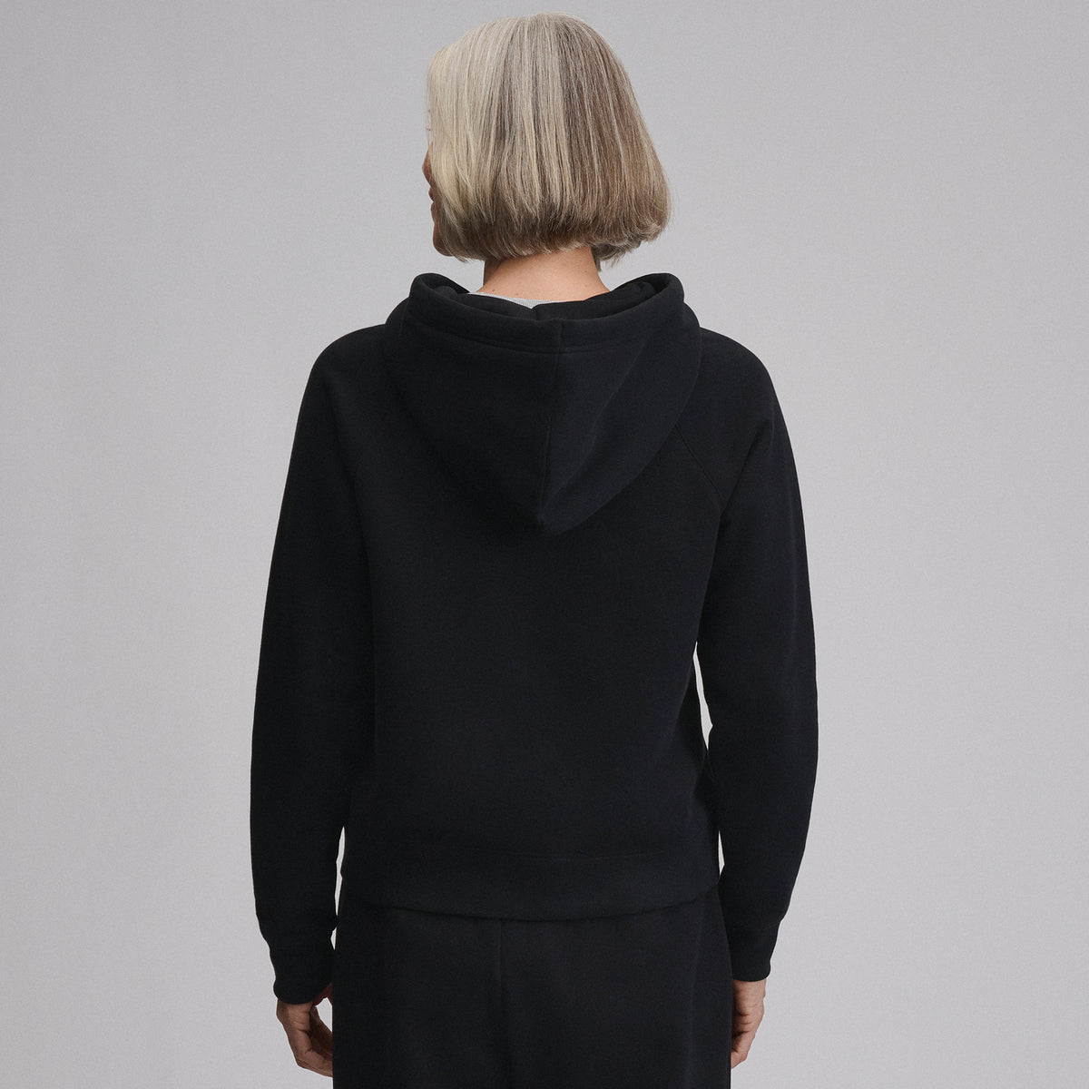 Women's Vintage Soft Full-Zip Hoodie-Black-7