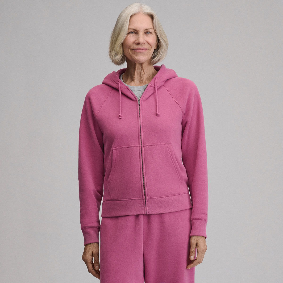 Women's Vintage Soft Full-Zip Hoodie-Dusty Rose-15