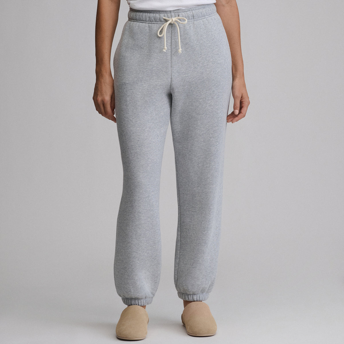 Women's Vintage Soft Relaxed Fit Jogger Sweatpants-Htr Grey-9