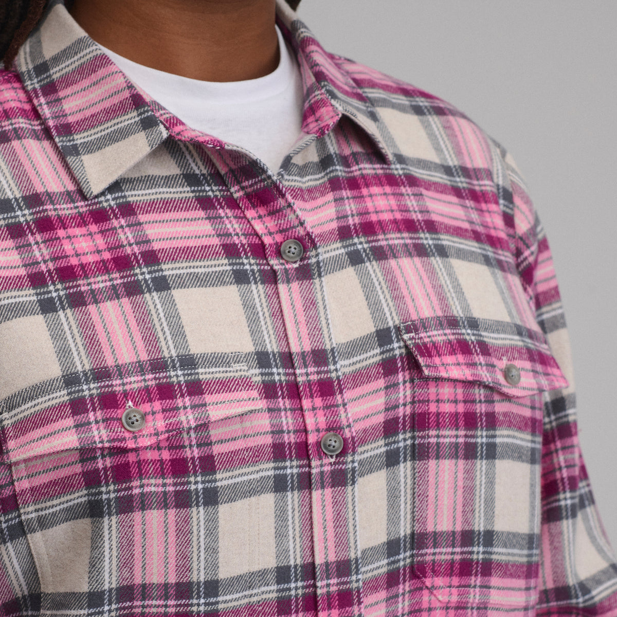 Women's Long-Sleeve Heritage Soft Classic Flannel Shirt-Floral-7