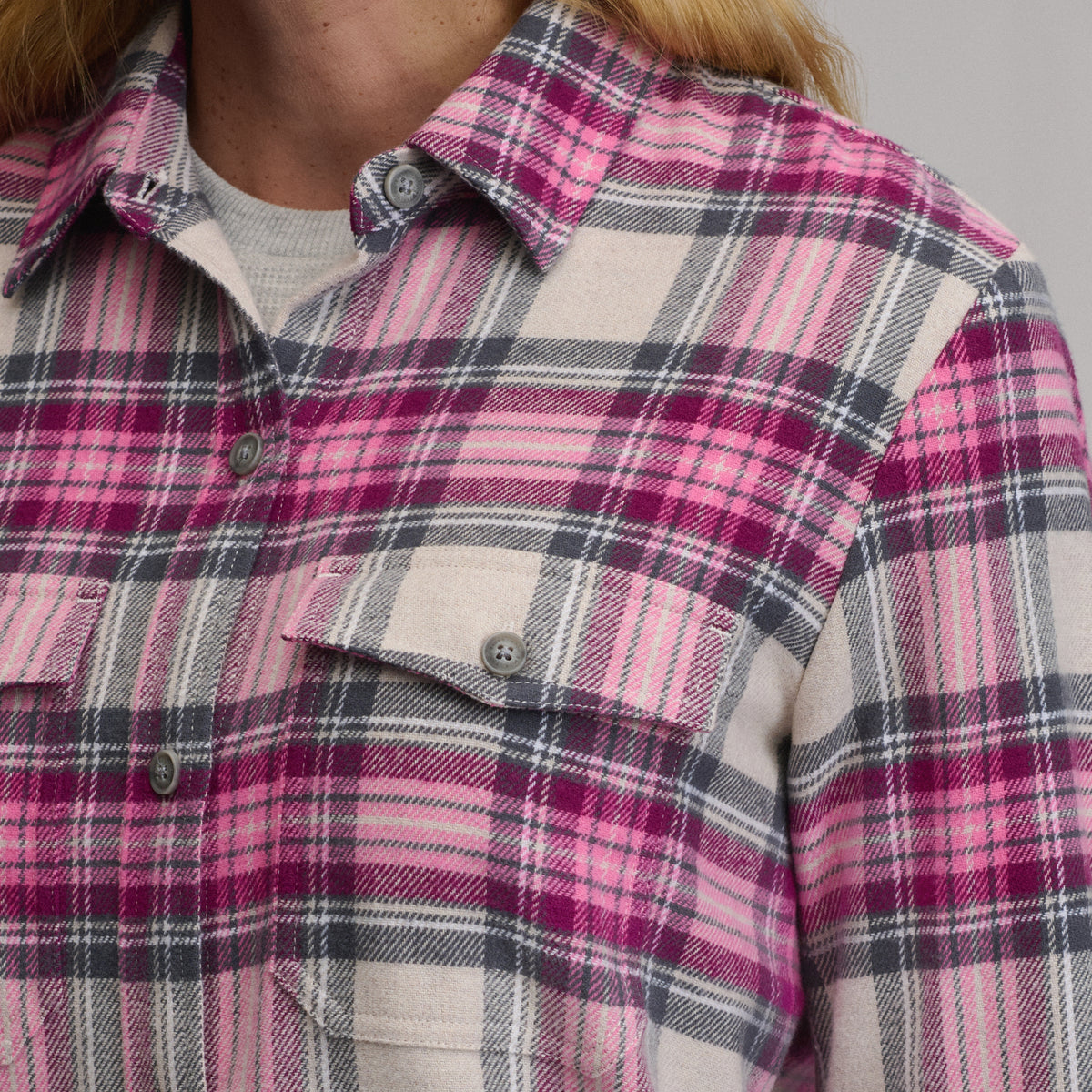 Women's Long-Sleeve Heritage Soft Classic Flannel Shirt-Floral-7