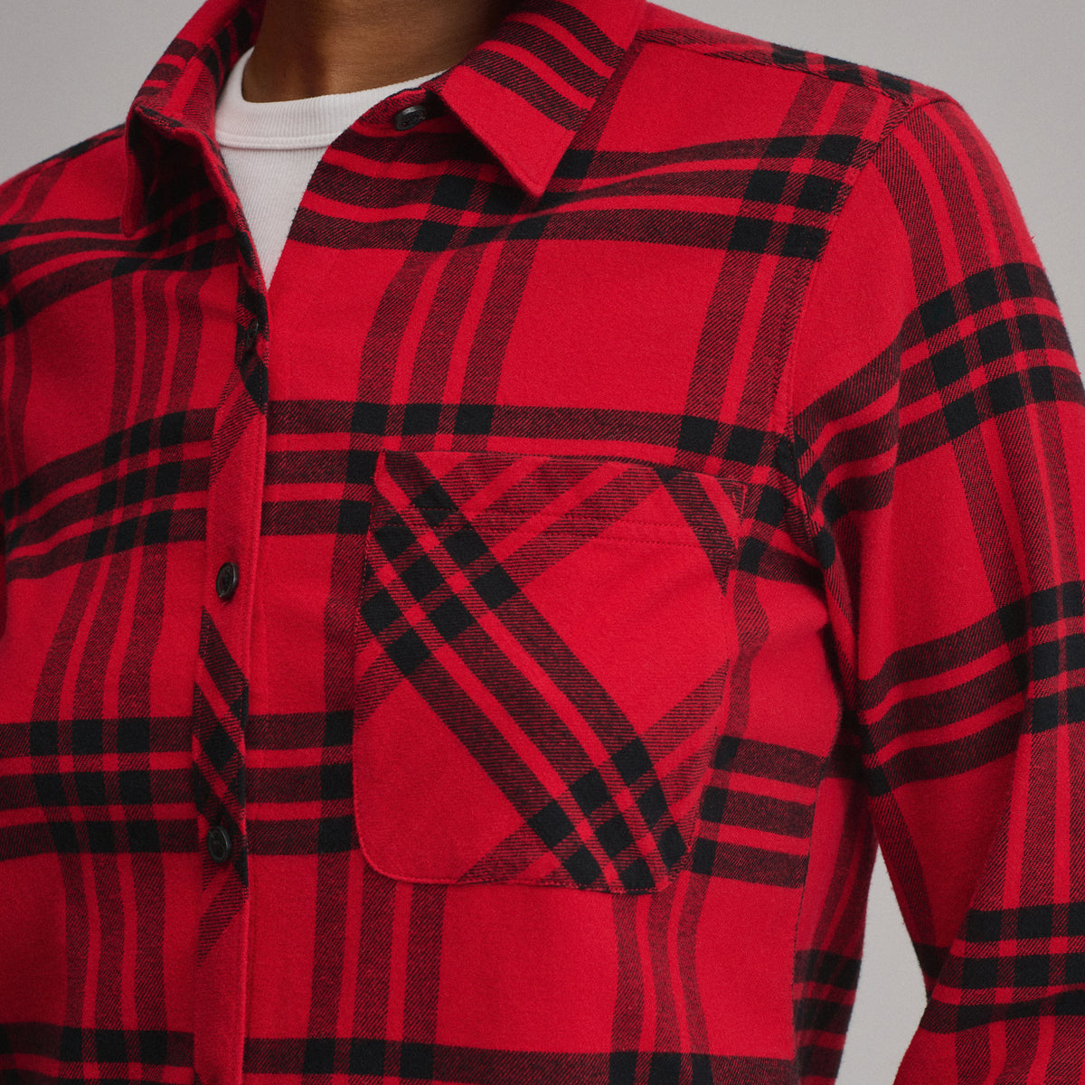 Women's W Field Flex Flannel Shirt-Holly Red-7