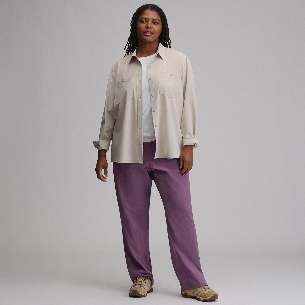 Departure 3.0 LS Shirt-Pumice-4