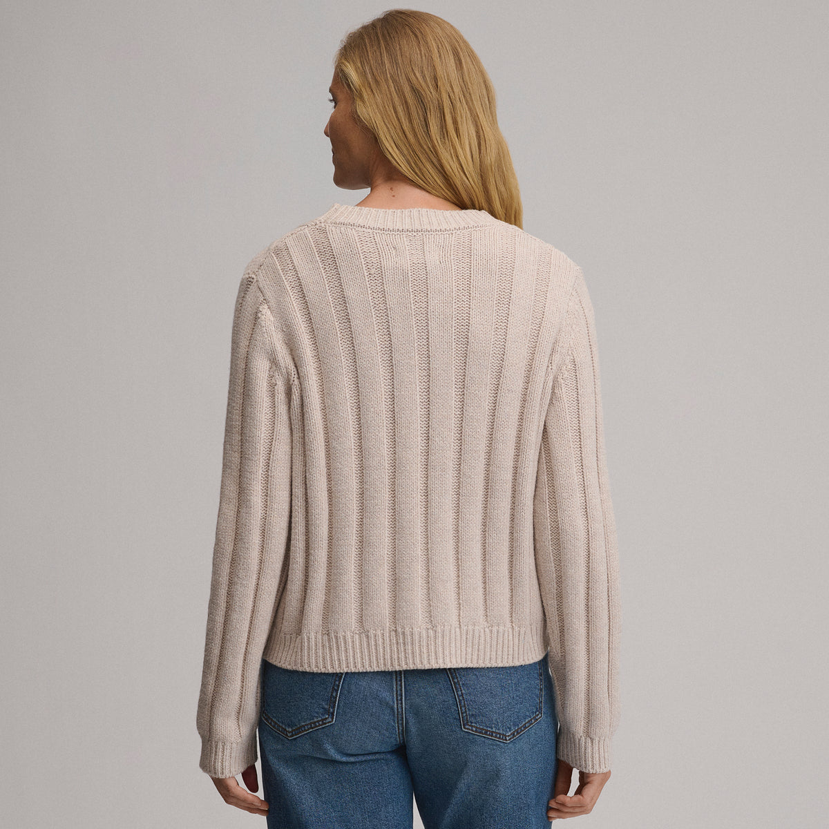 Everloft Cable Cardigan-Heather Oatmeal-10