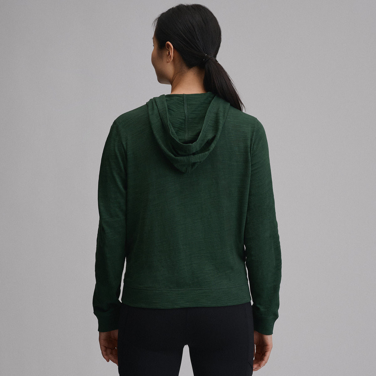 Women's Waverly Cotton Slub Full-Zip Sweatshirt-Dark Mint-26