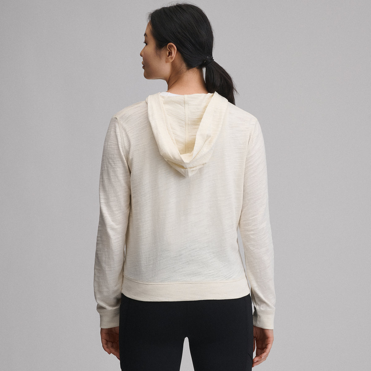 Women's Waverly Cotton Slub Full-Zip Sweatshirt-Ivory-36