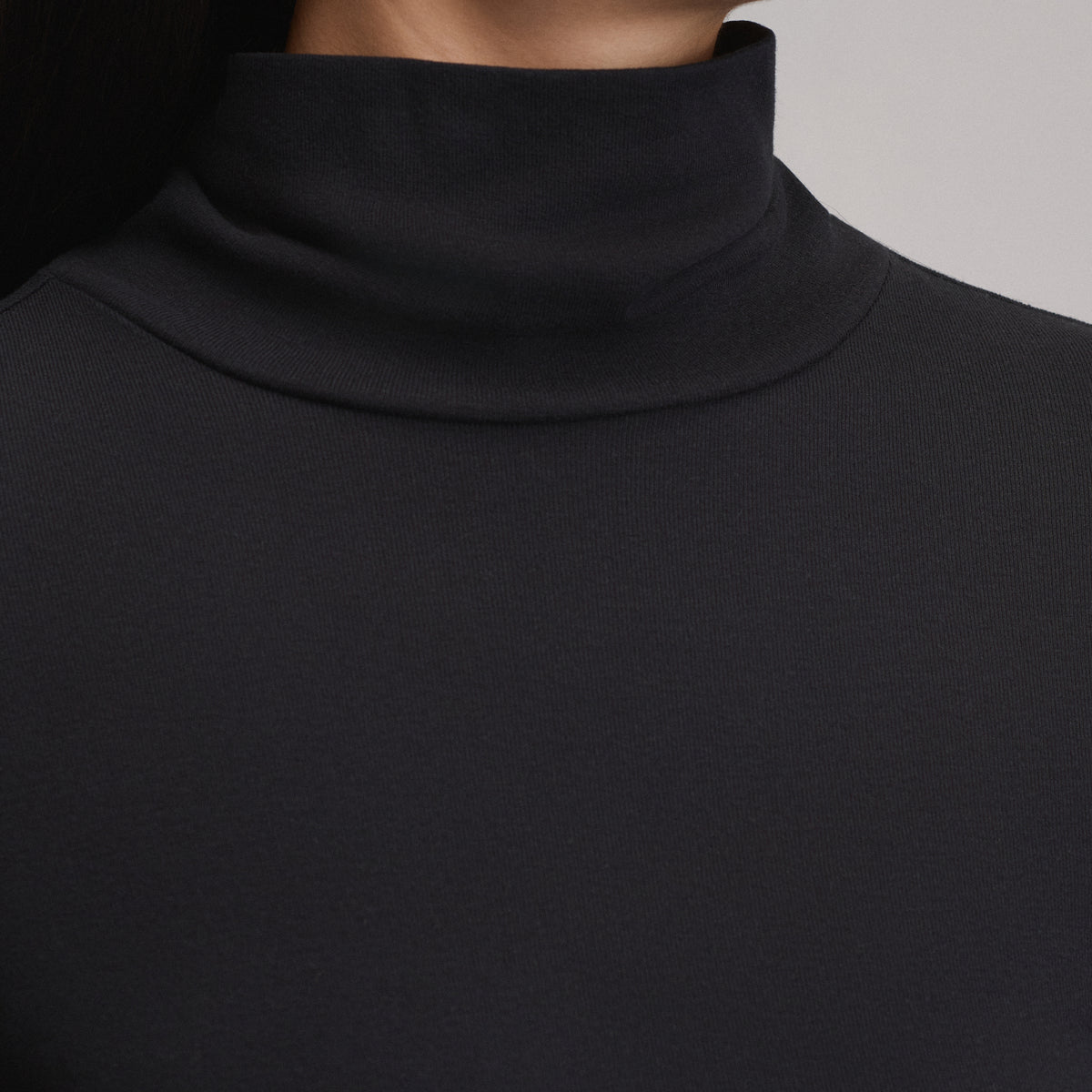 Women's Long-Sleeve Everyday Turtleneck-Black-3
