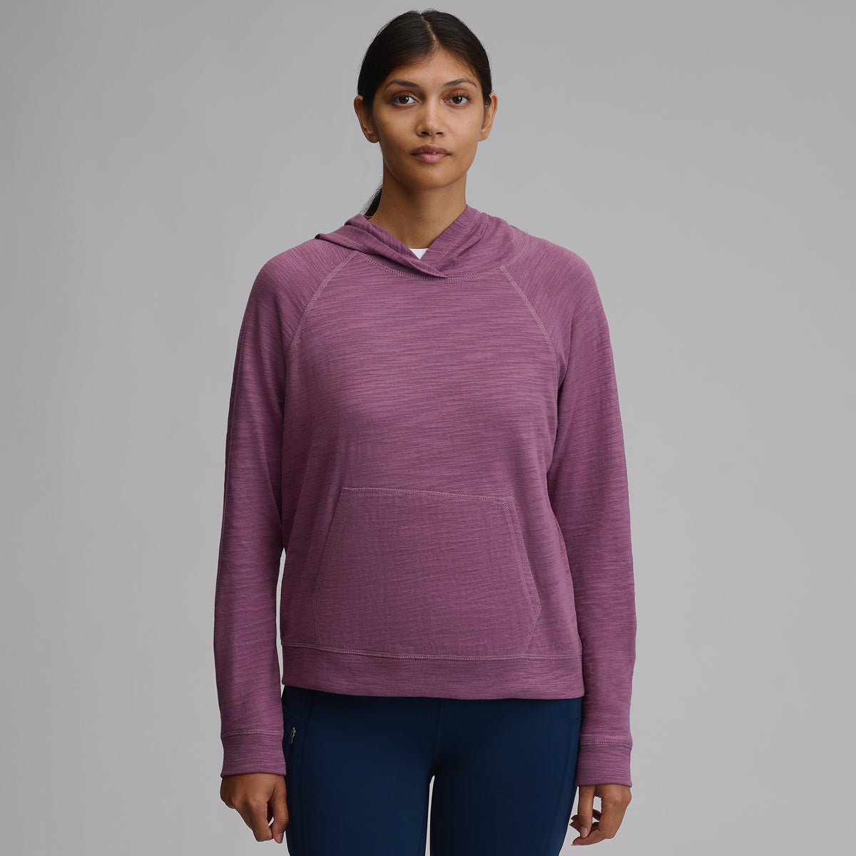 Women's Waverly Cotton Slub Hoodie-Deep Wisteria-29