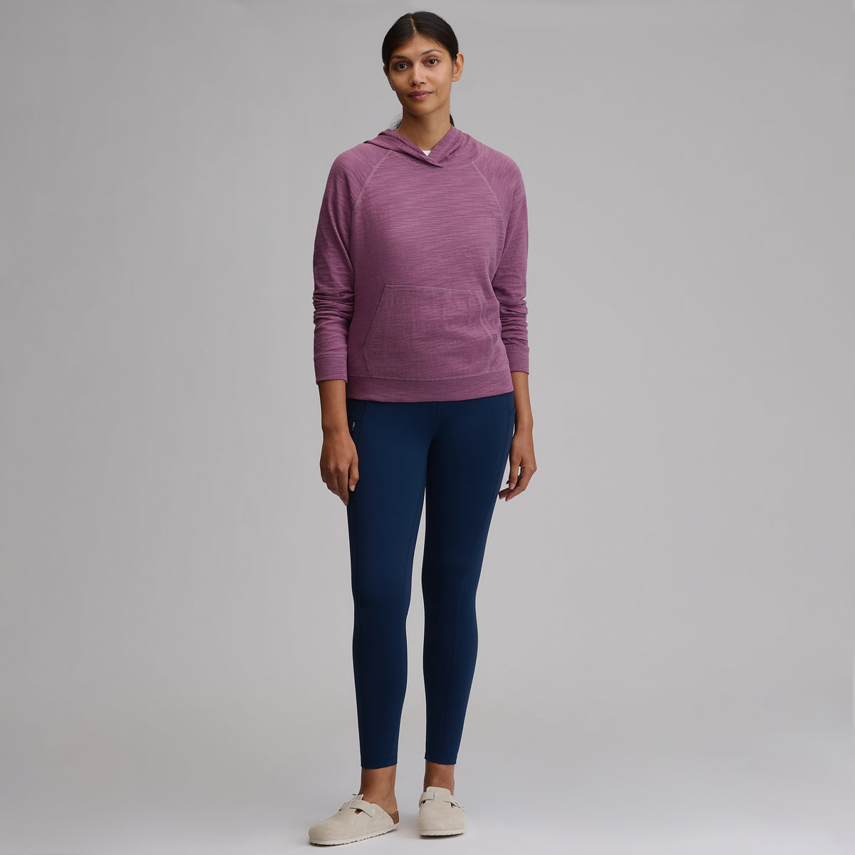 Women's Waverly Cotton Slub Hoodie-Deep Wisteria-33