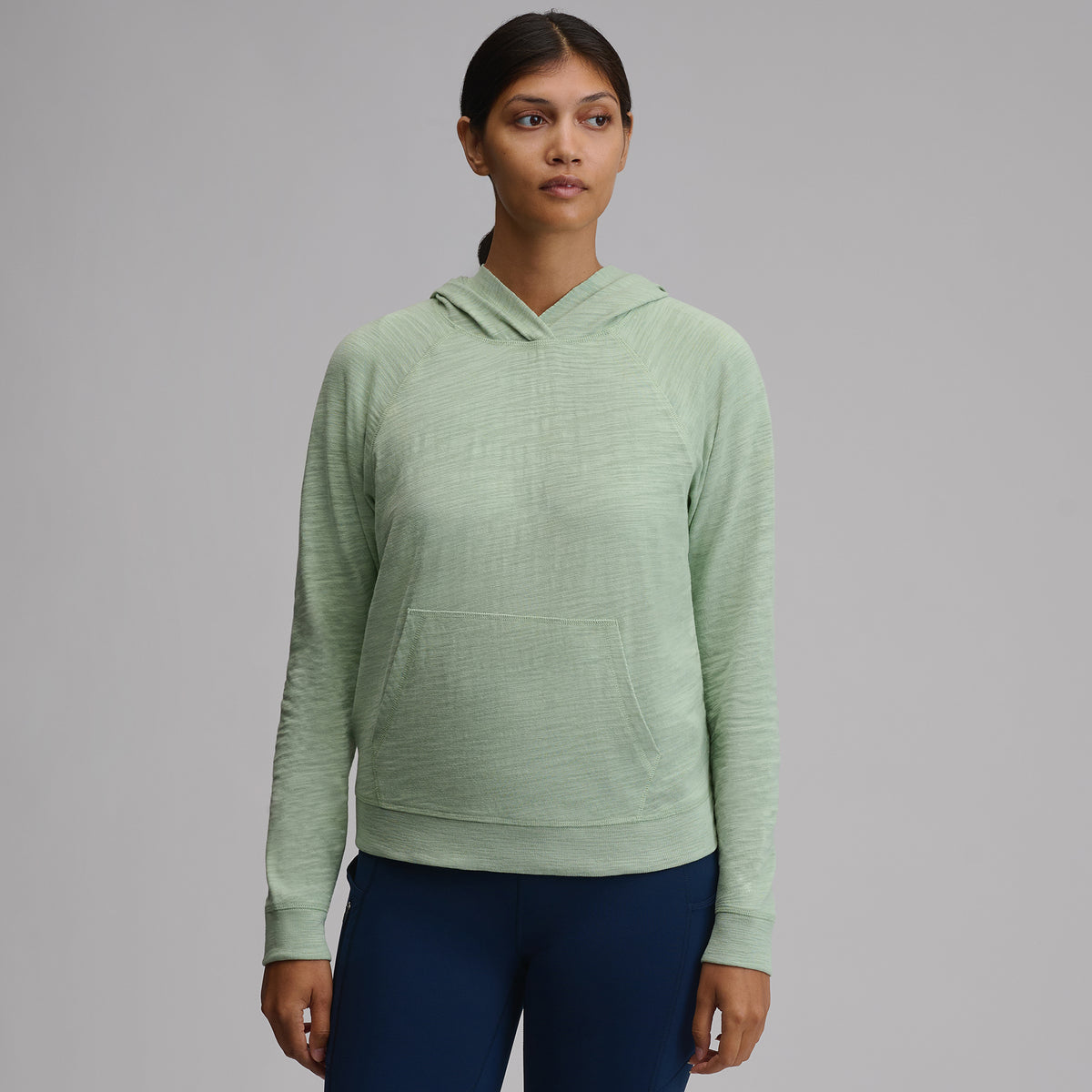 Women's Waverly Cotton Slub Hoodie-Limestone-39