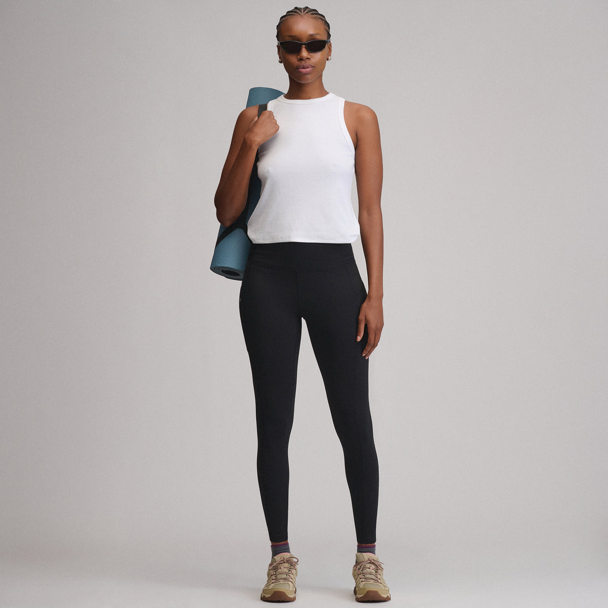 Women's Crossover Winter Trail Adventure High-Rise Leggings-Black-4