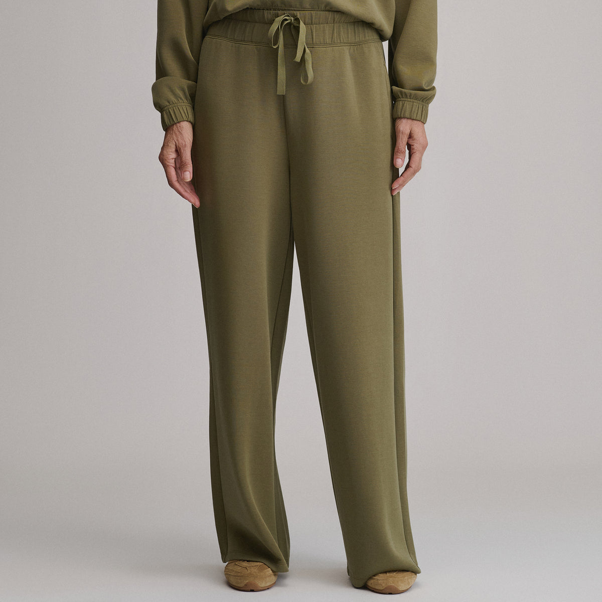 Women's Luxe Soft Wide-Leg Pants-Alder-1