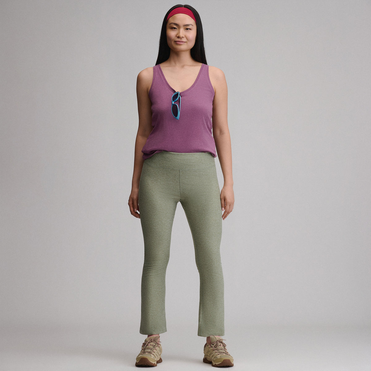 Women's Train Ascent Kick-Flare Pants-Limestone-12